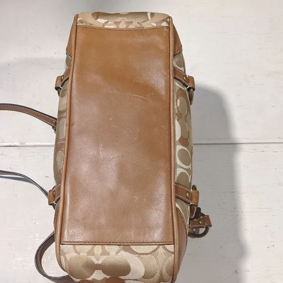 Coach Tan and Brown Tote Bag - Picture 7 of 11